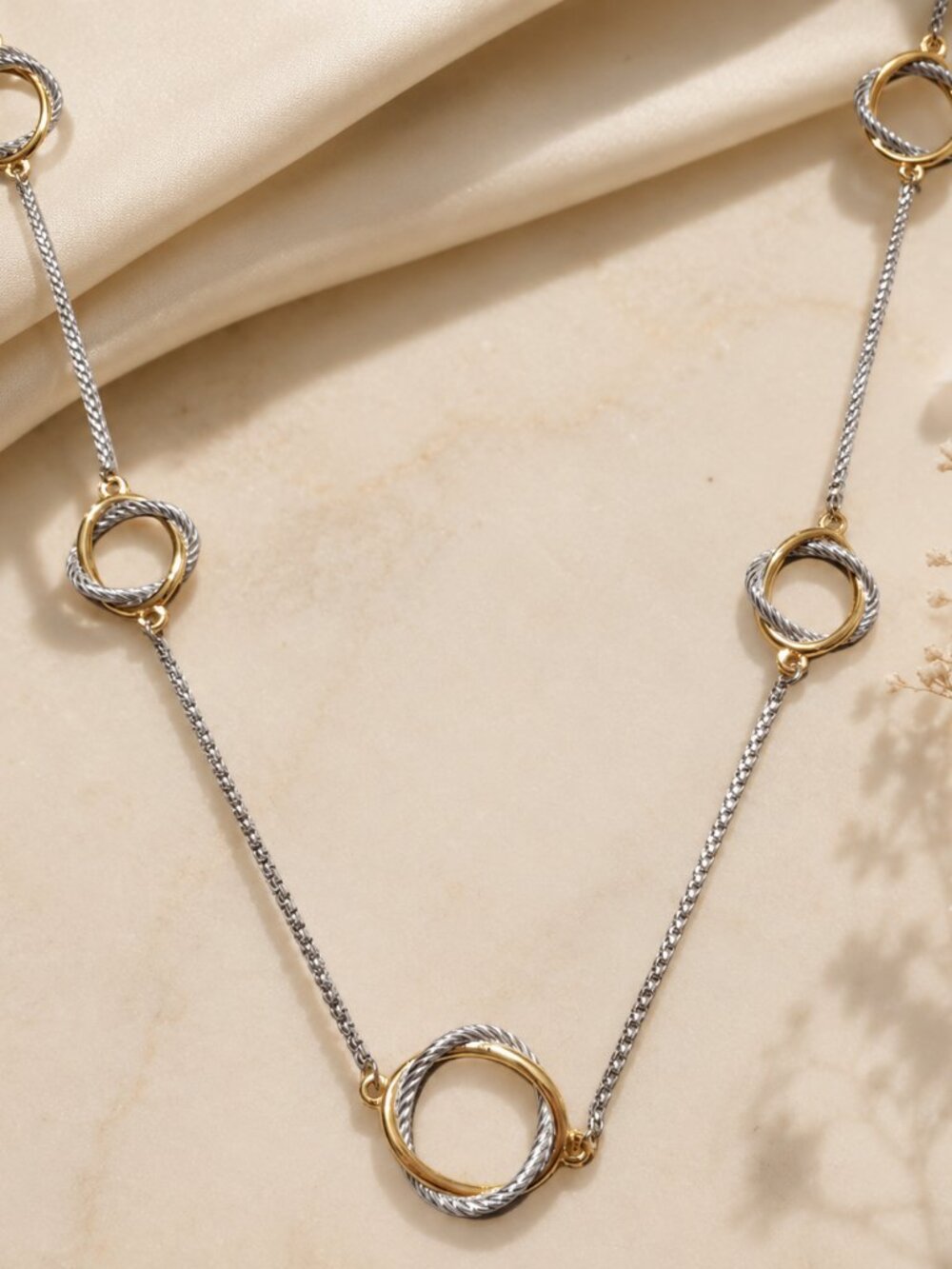 New Avon 36" Stainless Steel Timeless Long Necklace